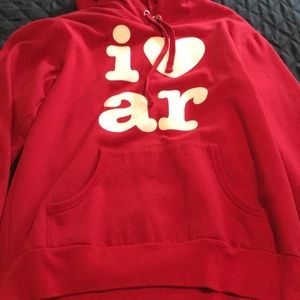 Erin Lorenzen I ❤️ AR hoodie. Razorback red M